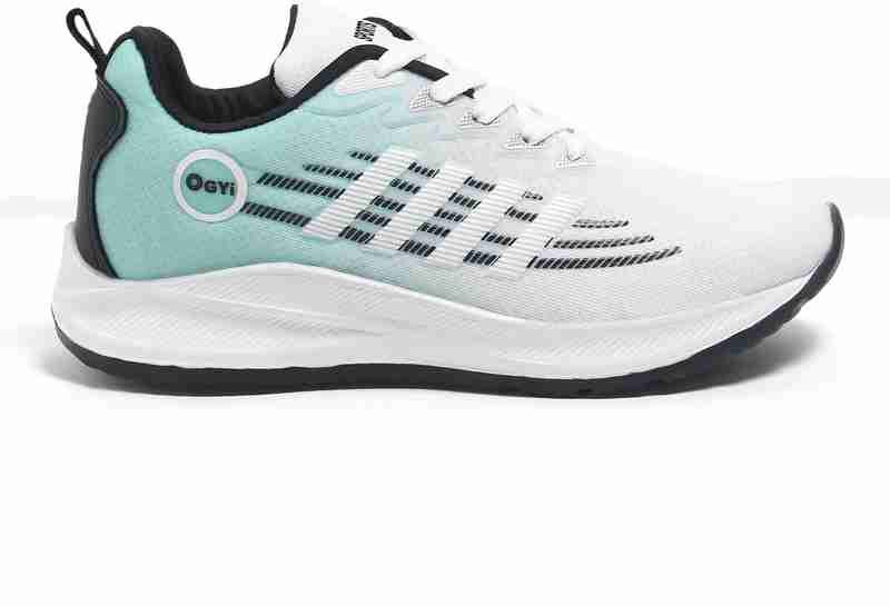 Velozi AeroFlex Lightweight Sports Shoes – Aqua White Edition