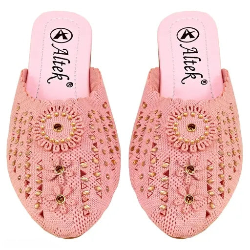Velozi Latest Trendy Women Sandle Pink colour TPR sole bantoo Pink Color